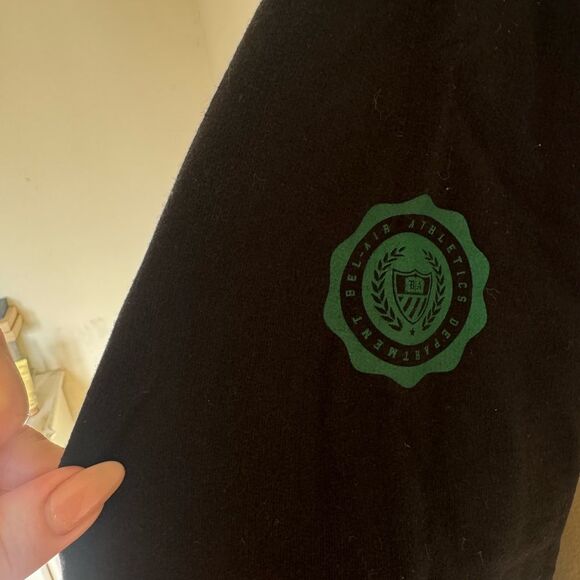 Bel-Air Athletics Men’s Sweatshirt crew neck XL black green varsity will smith - Picture 2 of 3